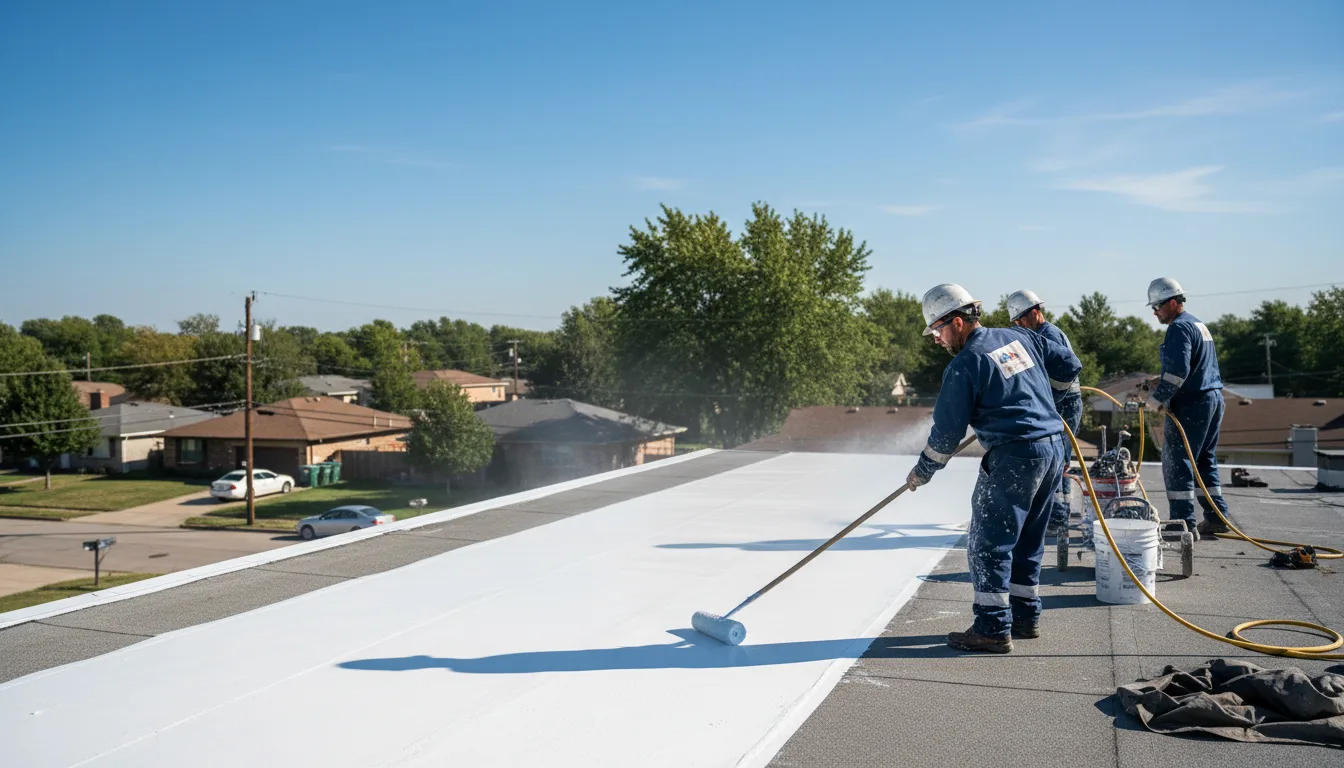Commercial roof coating in Elk Grove Village, IL near me